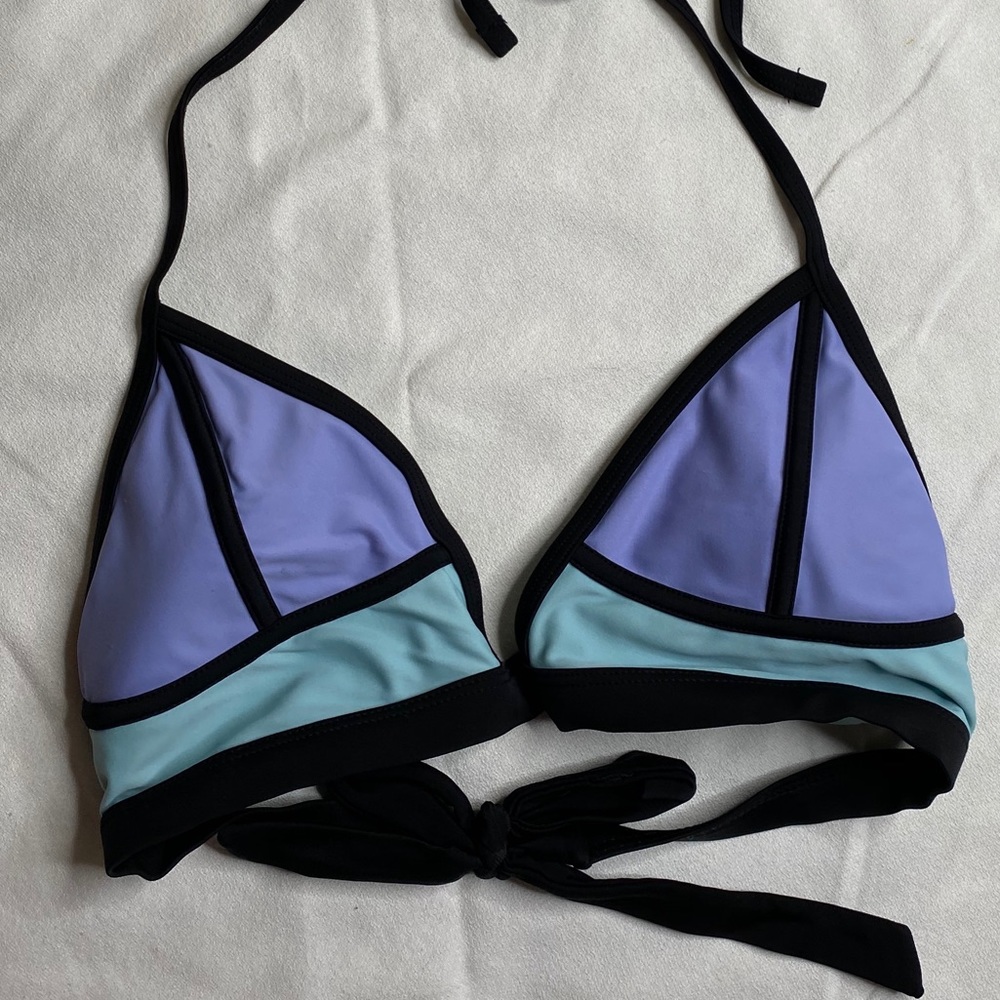Purple & Blue Triangle Top